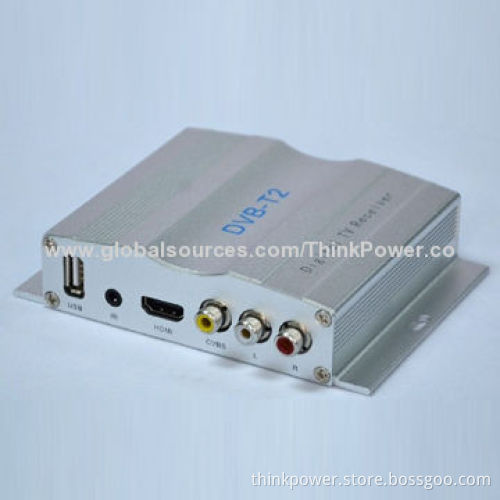 HD 60km/Hour Car DVB-T2 Freeview Television Receiver, 12V DC, 8W Power Supply